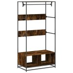 Vidaxl armoire ch�ne fum� 90x50x180 cm bois d'ing�nierie