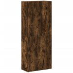 Vidaxl armoire de classement ch�ne fum� 60x32x153 cm bois d'ing�nierie