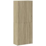 Vidaxl armoire de classement chne sonoma 60x32x153 cm bois ingnierie