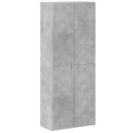 Vidaxl armoire de classement gris bton 60x32x153 cm bois d'ingnierie