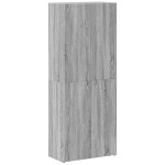 Vidaxl armoire de classement sonoma gris 60x32x153cm bois d'ing�nierie