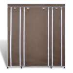 Vidaxl armoire avec compartiments et tiges 45 x 150 x 176 cm marron