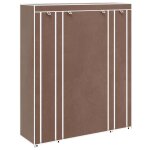 Vidaxl armoire avec compartiments et tiges 45 x 150 x 176 cm marron