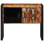 Vidaxl armoire console multicolore 90x35x75cm bois massif rcupration