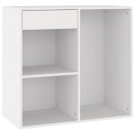 Vidaxl armoire � cosm�tiques blanc 80x40x75 cm bois d'ing�nierie