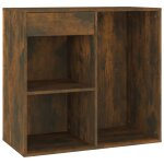 Vidaxl armoire cosm�tique ch�ne fum� 80x40x75 cm bois d'ing�nierie