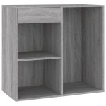 Vidaxl armoire cosm�tique sonoma gris 80x40x75 cm bois d'ing�nierie