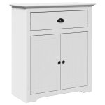 Vidaxl armoire de couloir bodo blanc 80x35x90 cm