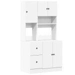 Vidaxl armoire de cuisine blanc 95x50x180 cm bois d'ing�nierie