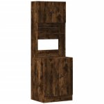 Vidaxl armoire de cuisine ch�ne fum� 60x50x180 cm bois d'ing�nierie
