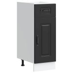 Vidaxl armoire de cuisine kalmar noir bois d'ing�nierie