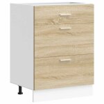Vidaxl meuble bas de cuisine  lyon  chne sonoma bois d'ingnierie