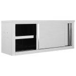 Vidaxl armoire de cuisine avec portes coulissantes 120x40x50 cm inox Vidaxl armoire de cuisine avec portes coulissantes 120x40x50 cm inox