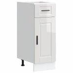 Vidaxl armoire de cuisine porto blanc brillant bois ing�nierie