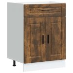 Vidaxl armoire de cuisine porto ch�ne fum� bois d'ing�nierie