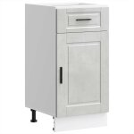 Vidaxl armoire de cuisine porto gris b�ton bois d'ing�nierie