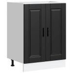 Vidaxl armoire de cuisine porto noir bois d'ing�nierie