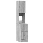 Vidaxl armoire de cuisine sonoma gris 35x50x180 cm bois d?ing�nierie