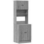 Vidaxl armoire de cuisine sonoma gris 60x50x180 cm bois d?ing�nierie