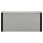 Vidaxl armoire  dchets de jardin gris 85x34x40 cm