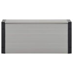 Vidaxl armoire � d�chets de jardin gris 85x34x40 cm