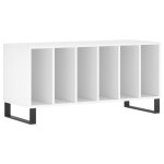 Vidaxl armoire � disques blanc 100x38x48 cm bois d'ing�nierie