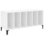 Vidaxl armoire  disques blanc 100x38x48 cm bois d'ingnierie
