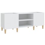 Vidaxl meuble à disques blanc 121x38x48 cm bois d'ingénierie Vidaxl meuble à disques blanc 121x38x48 cm bois d'ingénierie