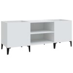 Vidaxl armoire � disques blanc 121x38x48 cm bois d'ing�nierie