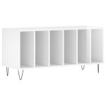 Vidaxl armoire  disques blanc brillant 100x38x48 cm bois d'ingnierie