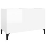 Vidaxl armoire  disques blanc brillant 74, 5x38x48cm bois d'ingnierie