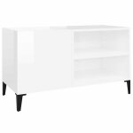 Vidaxl armoire � disques blanc brillant 84, 5x38x48cm bois d'ing�nierie