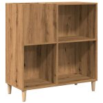Vidaxl armoire  disques chne artisanal 84, 5x38x89 cm bois ingnierie