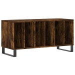 Vidaxl armoire � disques ch�ne fum� 100x38x48 cm bois d'ing�nierie
