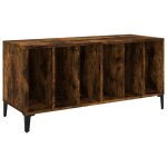 Vidaxl armoire � disques ch�ne fum� 100x38x48 cm bois d'ing�nierie