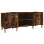Vidaxl armoire  disques chne fum 121x38x48 cm bois d'ingnierie