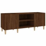 Vidaxl armoire � disques ch�ne marron 121x38x48 cm bois d'ing�nierie