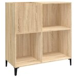 Vidaxl armoire  disques chne sonoma 84, 5x38x89 cm bois d'ingnierie