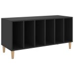 Vidaxl armoire � disques noir 100x38x48 cm bois d'ing�nierie