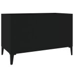 Vidaxl armoire  disques noir 74, 5x38x48 cm bois d'ingnierie