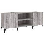 Vidaxl armoire  disques sonoma gris 121x38x48 cm bois d'ingnierie