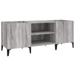 Vidaxl armoire � disques sonoma gris 121x38x48 cm bois d'ing�nierie