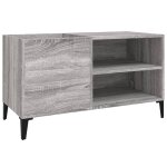 Vidaxl armoire  disques sonoma gris 84, 5x38x48 cm bois d'ingnierie