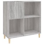 Vidaxl armoire � disques sonoma gris 84, 5x38x89 cm bois d'ing�nierie