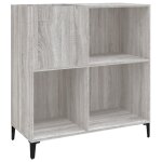 Vidaxl armoire  disques sonoma gris 84, 5x38x89 cm bois d'ingnierie