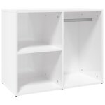 Vidaxl armoire de dressing blanc brillant 80x40x65cm bois d'ing�nierie