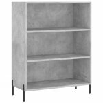 Vidaxl armoire � �tag�res gris b�ton 69, 5x32, 5x90 cm bois d'ing�nierie