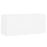 Vidaxl armoire d'�vier blanc 100x38, 5x45 cm bois d'ing�nierie