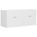 Vidaxl armoire d'�vier blanc 100x38, 5x46 cm bois d?ing�nierie
