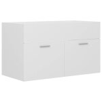 Vidaxl armoire d'vier blanc 80x38, 5x46 cm bois d?ingnierie